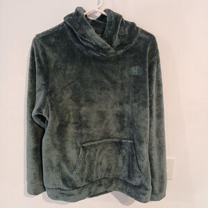 The North Face Women's Green Fleece Hooded Pullover Sweatshirt Size Large